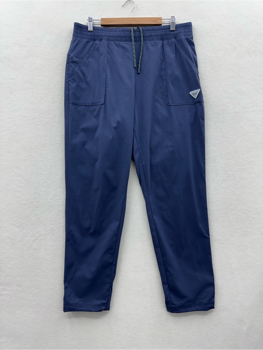 Columbia PFG Women's Large Pants Blue Nylon Drawstring
